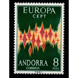 1972 - Andorra, spansk post - AFA 69 - Frimærke - Europamærke - Postfrisk.